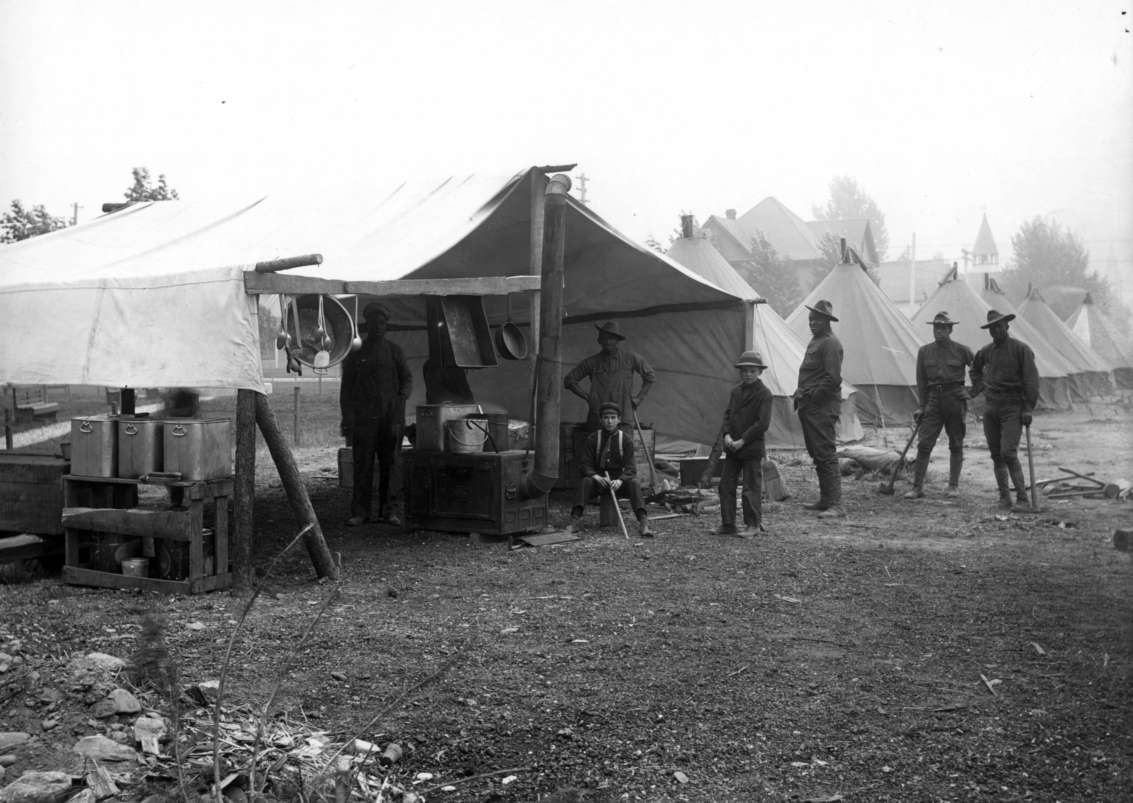 Forest Fire 1910 - Wallace [1910] Soldiers Camp