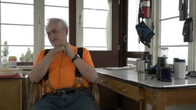 Bill Moore tells the story of his father Bud Moore's time on McConnell Mountain as a lookout. 