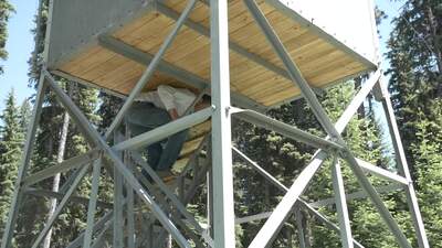 Richard Holm explains the process of aquiring and preserving lookout structures. 