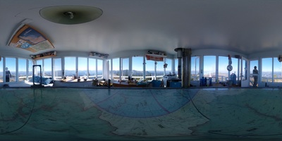 360 Image of the Spot Mountain Fire Lookout Tower