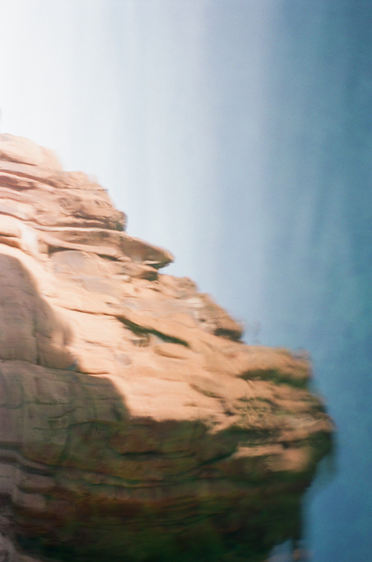 Sandstone reflected in water