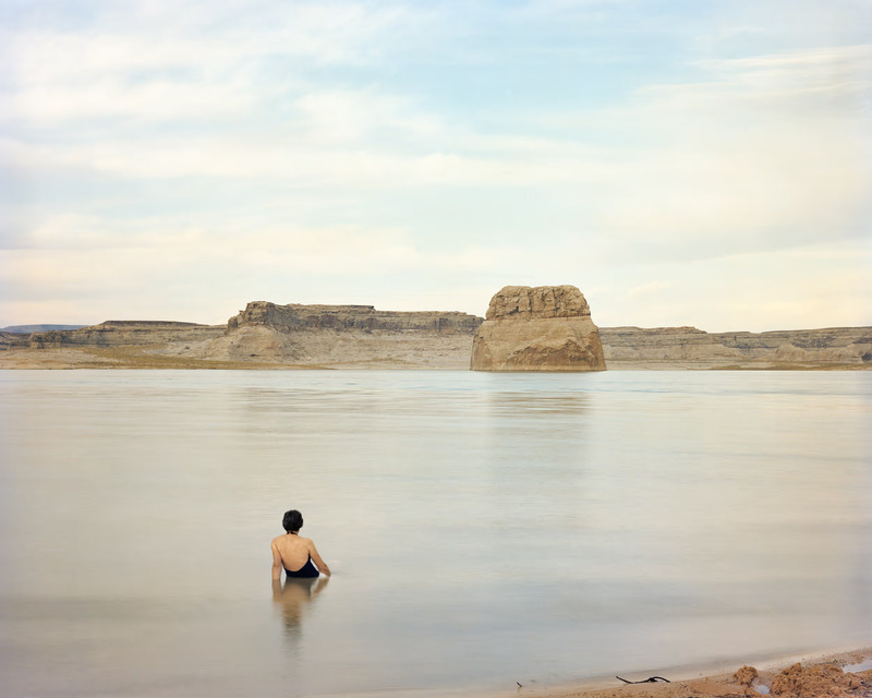 Lone Rock at full pool in 1979
