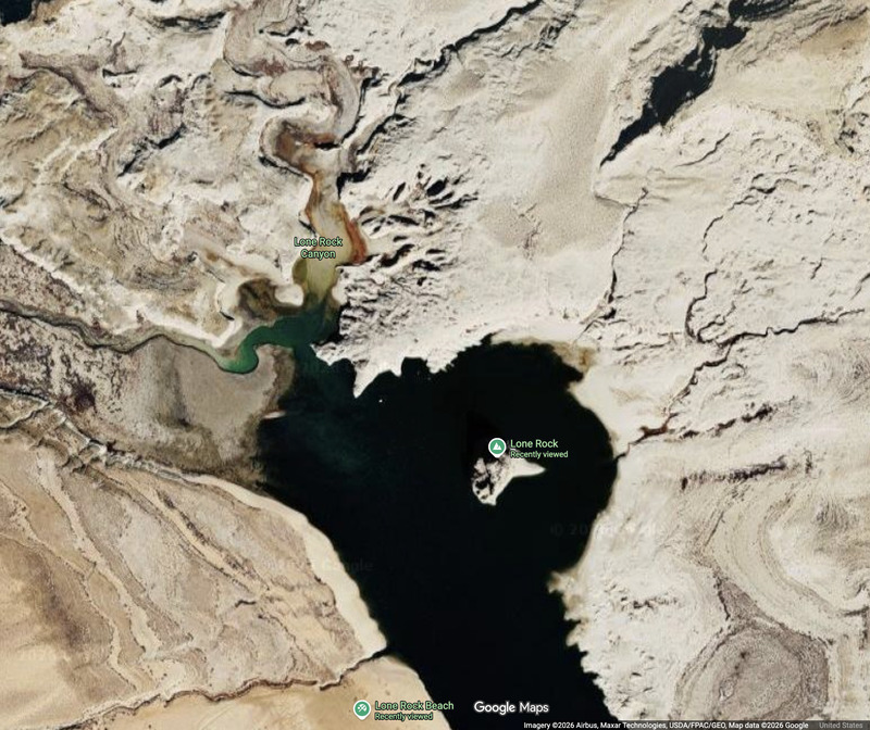 Lone Rock Beach Satellite View