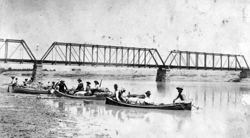 Stanton Survey launching from Green River in 1889