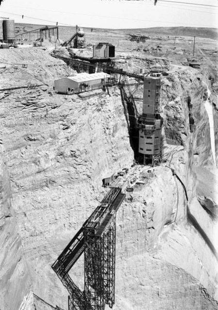 Glen Canyon Dam construction site