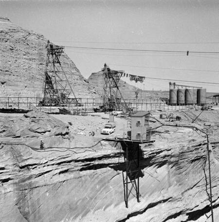 Glen Canyon Dam construction site