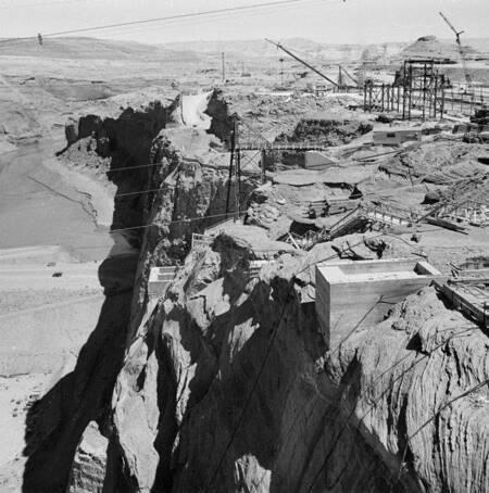 Glen Canyon Dam construction site