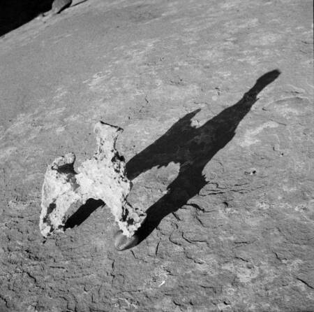 Balanced rock and shadow