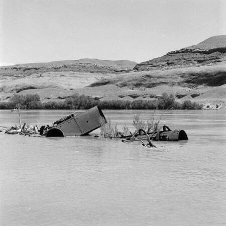 Abandoned gold-mining equipment from Stanton's operation