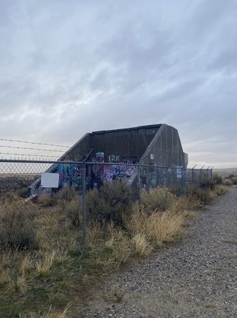 Ruined abutment of the Teton Dam
