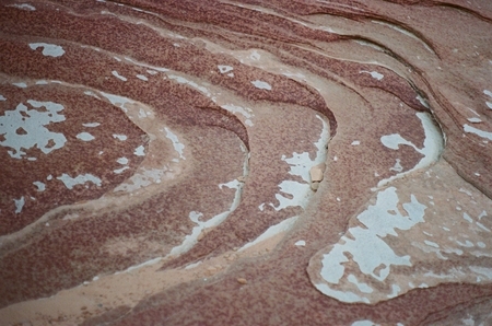 Mineral deposits flaking off after Lake Powell recedes