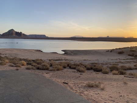 Sediment beds at the edge of a shrinking Lake Powell
