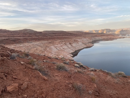 Bleached cliffs at Lake Powell