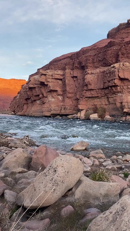 Paria River Riffle, the first rapids after Glen Canyon Dam