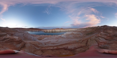 Bleached cliffs at the confluence of Antelope Creek and the Colorado River