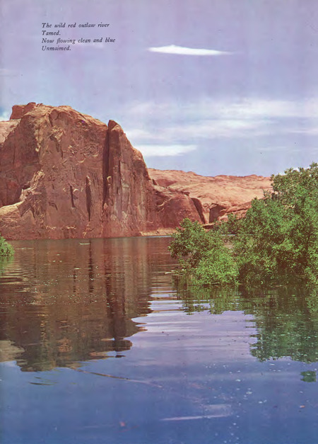 Poem about the now blue Colorado River, from a 1965  Bureau of Reclamation Brochure titled "Lake Powell, Jewel of the Colorado"