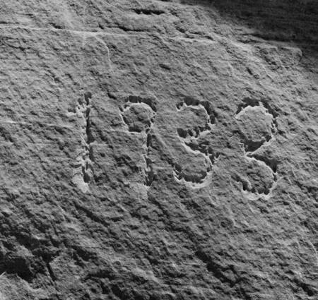 Date inscription in rock: 1933