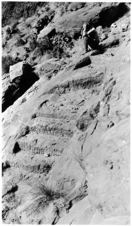 Chisled steps at Hole-in-The-Rock