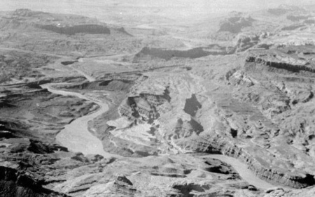 Aerial view of the Mormon Trail