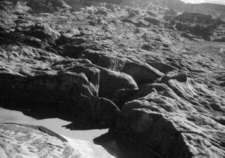 Aerial view of Glen Canyon and Mystery (Anasazi) Canyon