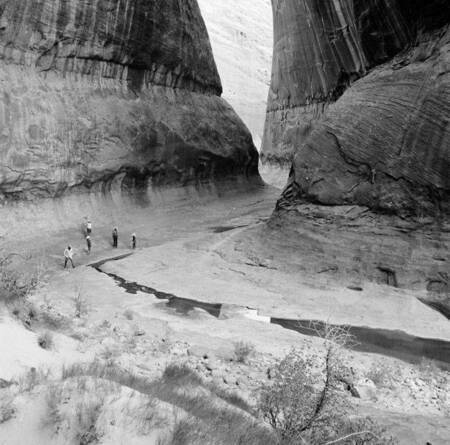 Stewart Udall in Bridge Canyon