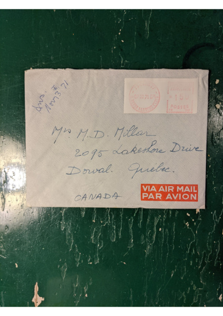 letter from Paul to Dot, requesting that she send Gaëtane to Paris for some kind of treatment, so that he can oversee her treatment and offer her support, expressing that it would be better than returning to Fiona, since the two cannot spend eight hours together without some kind of conflict.