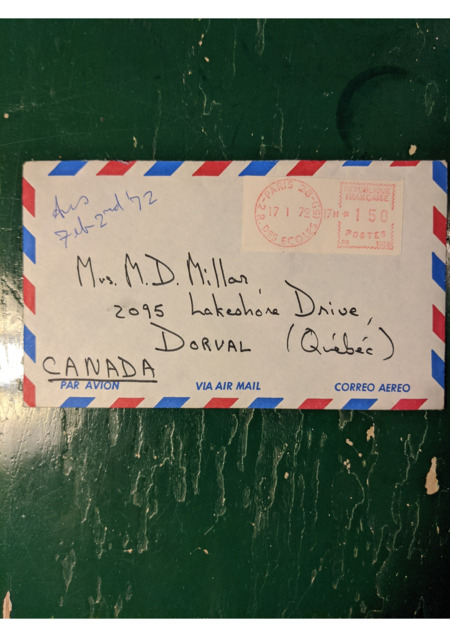 Fiona updates Dot on a trip home from Canada.  Gaëtane is staying with family friends in Canada and finishing high school.