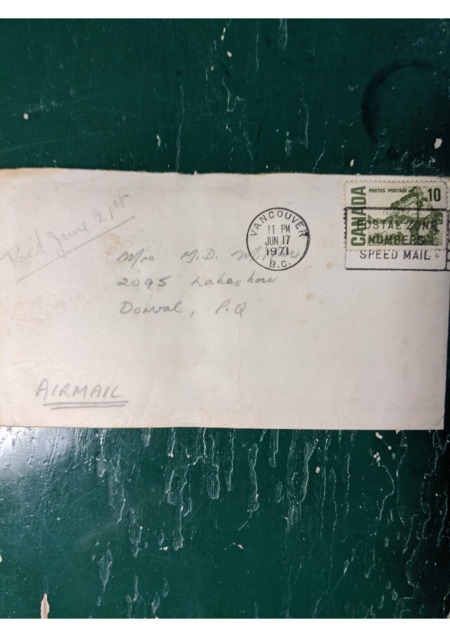 letter from Peter Pratchett to Dot, confirming his and Gaëtane's plans for marriage, and his intention not to allow her back to Chestnut Lodge.