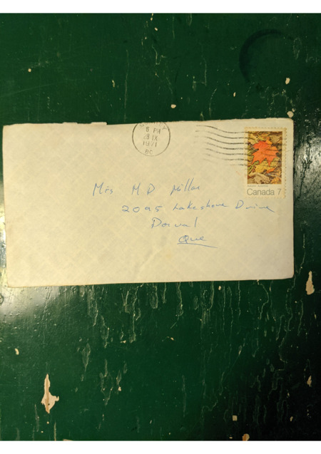 letter from Gaëtane to Gran, describing land they have found that she wants to buy, asking for Dot's input.
