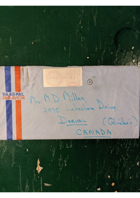 letter from Fiona to Dot, listing the reasons she is frustrated about how Dot has dealt with Gaëtane, including sending her money and failing to prevent her escape from Chestnut Lodge and her subsequent marriage to Peter.  Instructions for how much money to give Gaëtane, and requests for money.