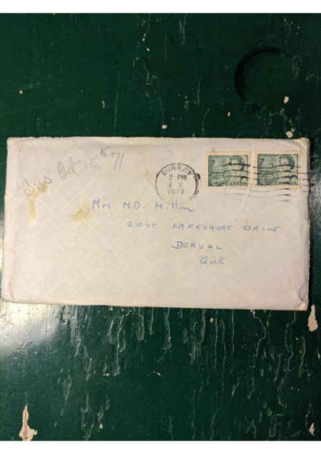 letter from Gaëtane to Dot, explaining her behavior, her antics, why she left Chestnut Lodge, why she married Peter, and her plans in life.  Many assurances that she is well.