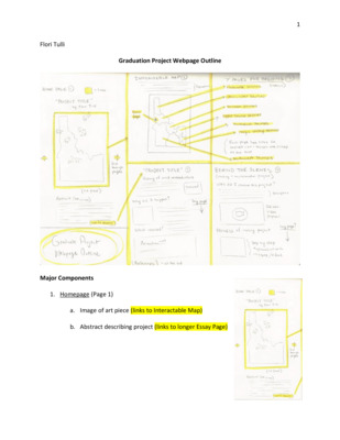 Graduate Project Website Outline